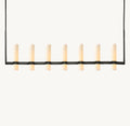 Ravelle Linear Milk Glass Chandelier 59