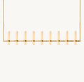 Ravelle Linear Milk Glass Chandelier 71