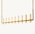 Ravelle Linear Milk Glass Chandelier 71