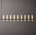 Ravelle Linear Milk Glass Chandelier 71