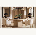 Ravelle Linear Milk Glass Chandelier 71