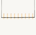 Ravelle Linear Milk Glass Chandelier 71