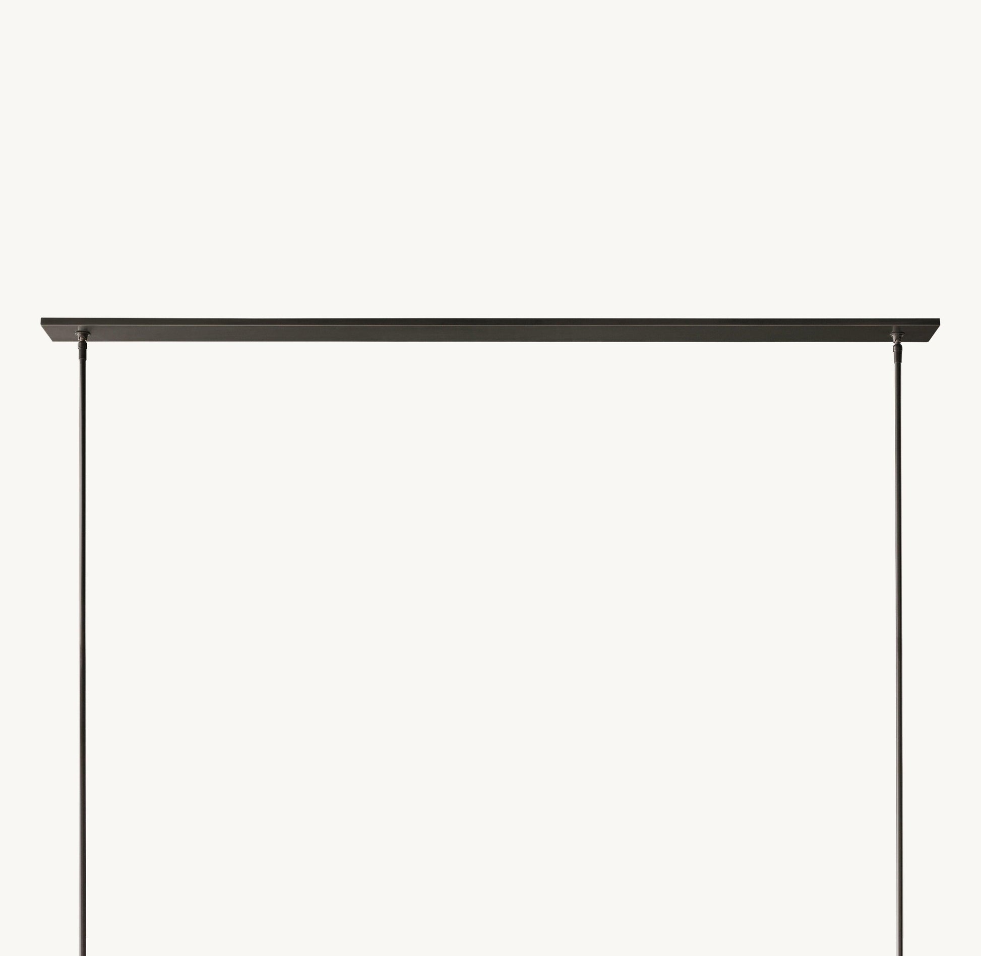 Ravelle Linear Milk Glass Chandelier 71" - King Lamps