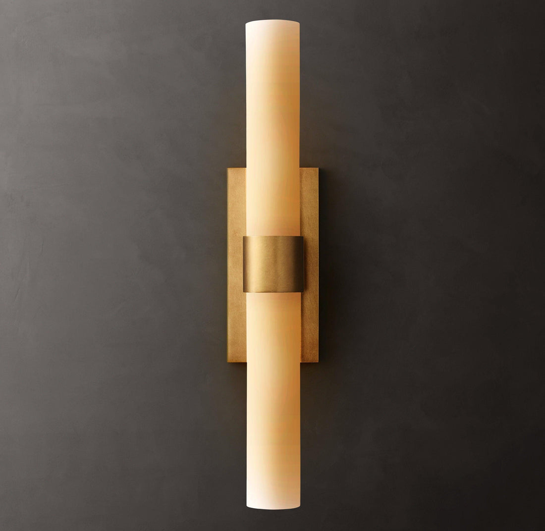 Ravelle Milk Glass Linear Sconce - King Lamps