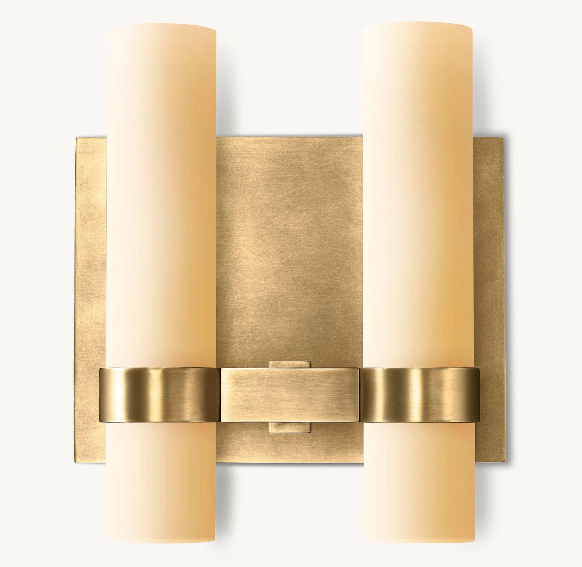Ravelle Milk Glass Double Sconce - King Lamps