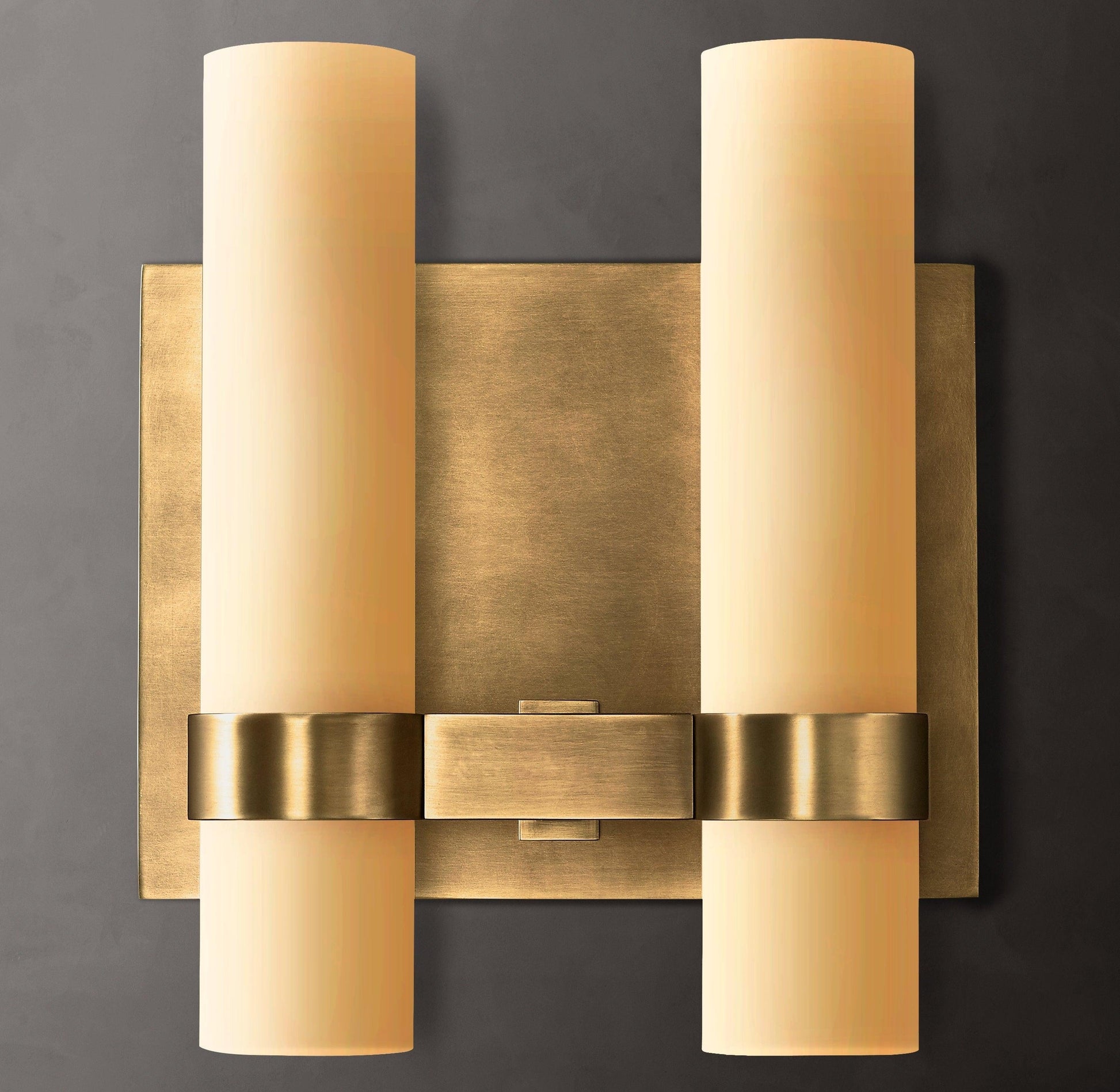 Ravelle Milk Glass Double Sconce - King Lamps
