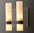 Ravelle Milk Glass Double Sconce - King Lamps