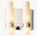 Ravelle Milk Glass Double Sconce - King Lamps