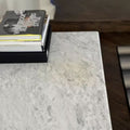 Thaddeus Forged Iron Rectangle Marble Console Table 60