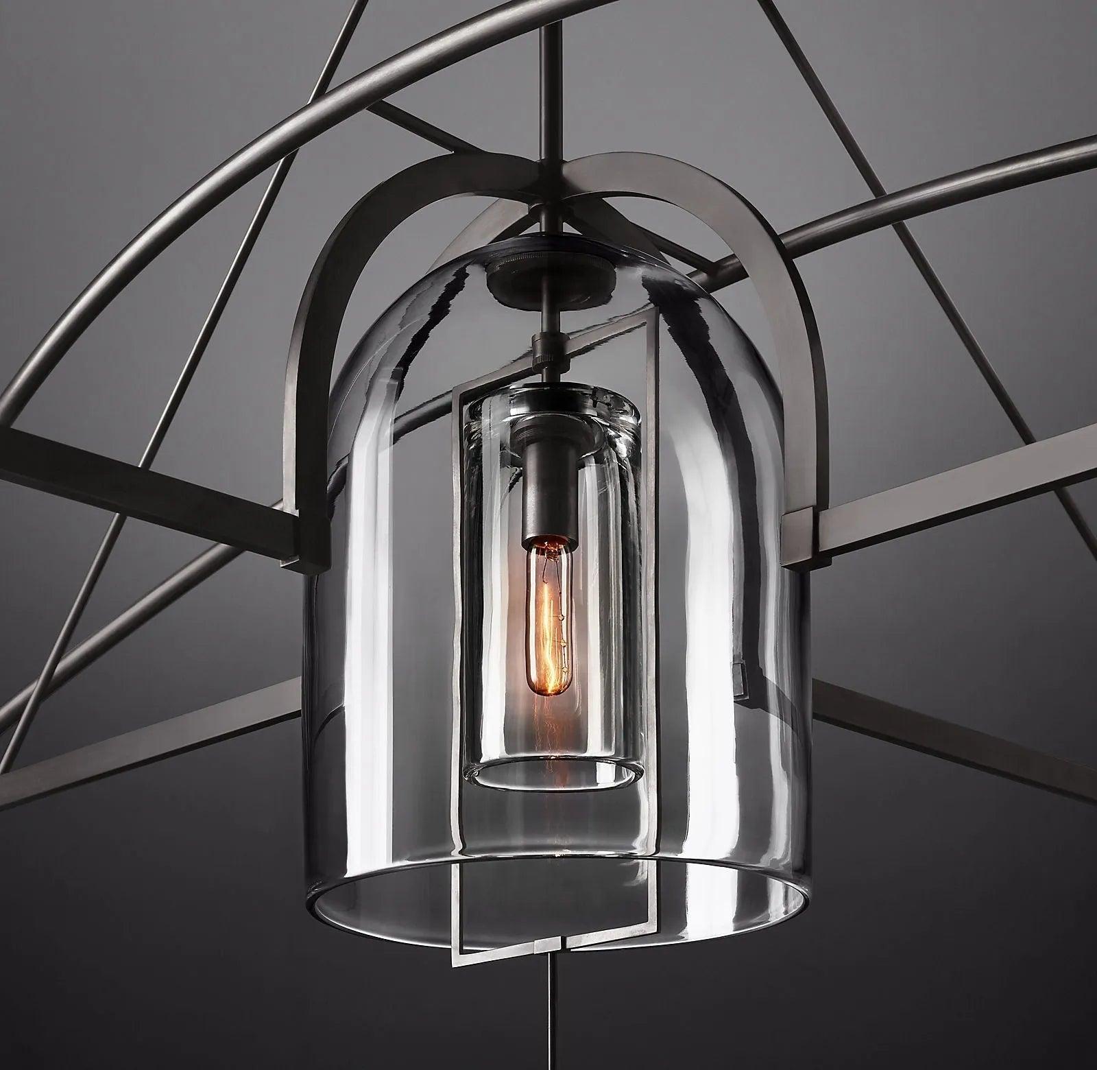 Fulcrum Round Chandelier 61" 5-Lights - King Lamps
