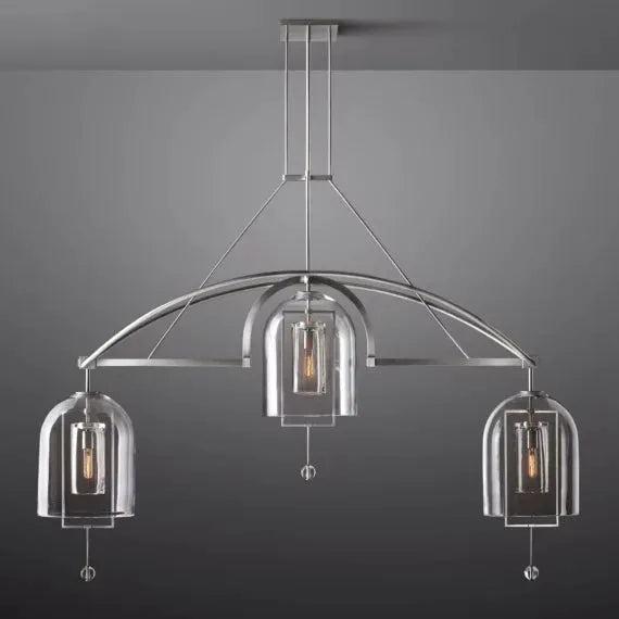 Fulcrum Round Chandelier  73" 3-Lights - King Lamps