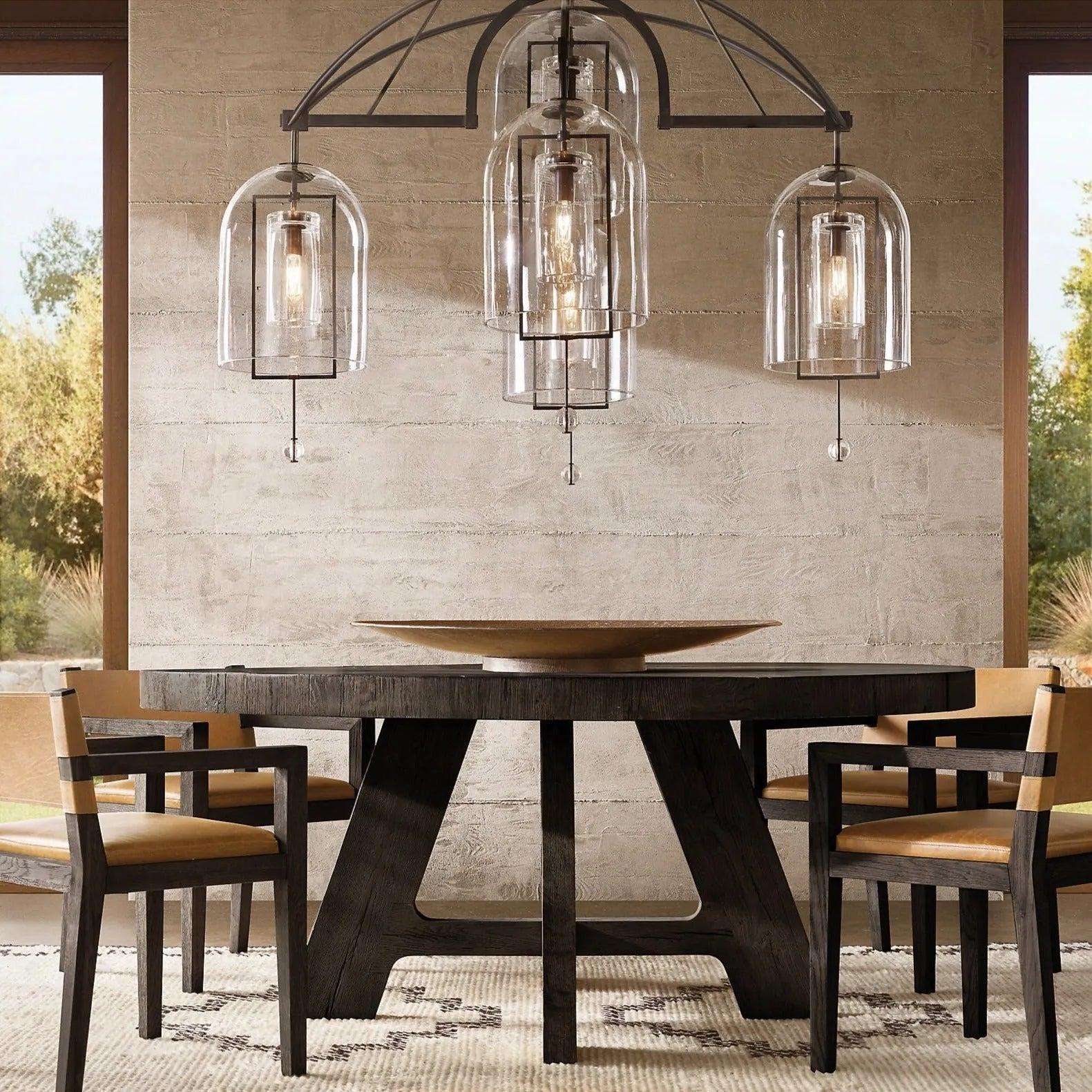 Fulcrum Round Chandelier 73" 5-Lights - King Lamps