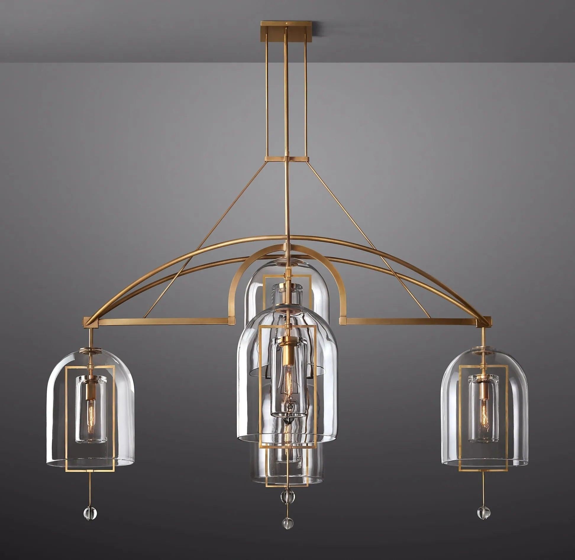 Fulcrum Round Chandelier 73" 5-Lights - King Lamps