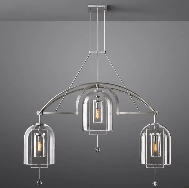 Fulcrum Round Chandelier 61"  3-Lights - King Lamps