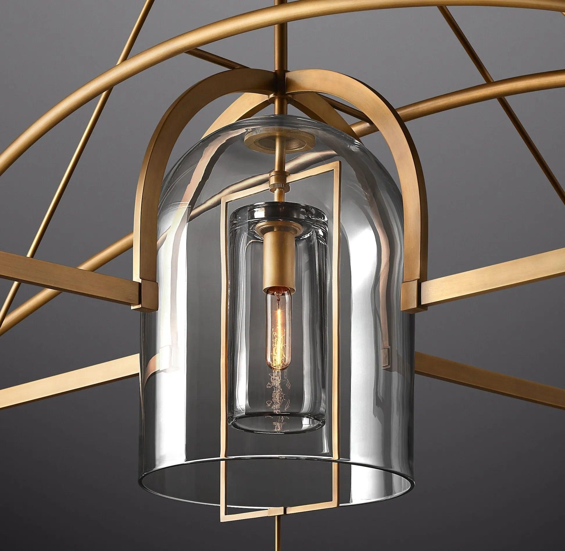 Fulcrum Round Chandelier 73" 5-Lights - King Lamps