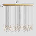 Soltaire Crystal Linear Chandelier 37