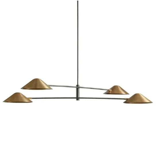 Simms 4-Light Linear Chandelier 60" - King Lamps