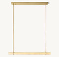 Audubon Alabaster Single Bar Linear Chandelier 60