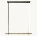 Audubon Alabaster Single Bar Linear Chandelier 60