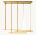 Audubon Alabaster Triple Bar Linear Chandelier - King Lamps