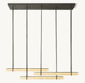 Audubon Alabaster Triple Bar Linear Chandelier - King Lamps
