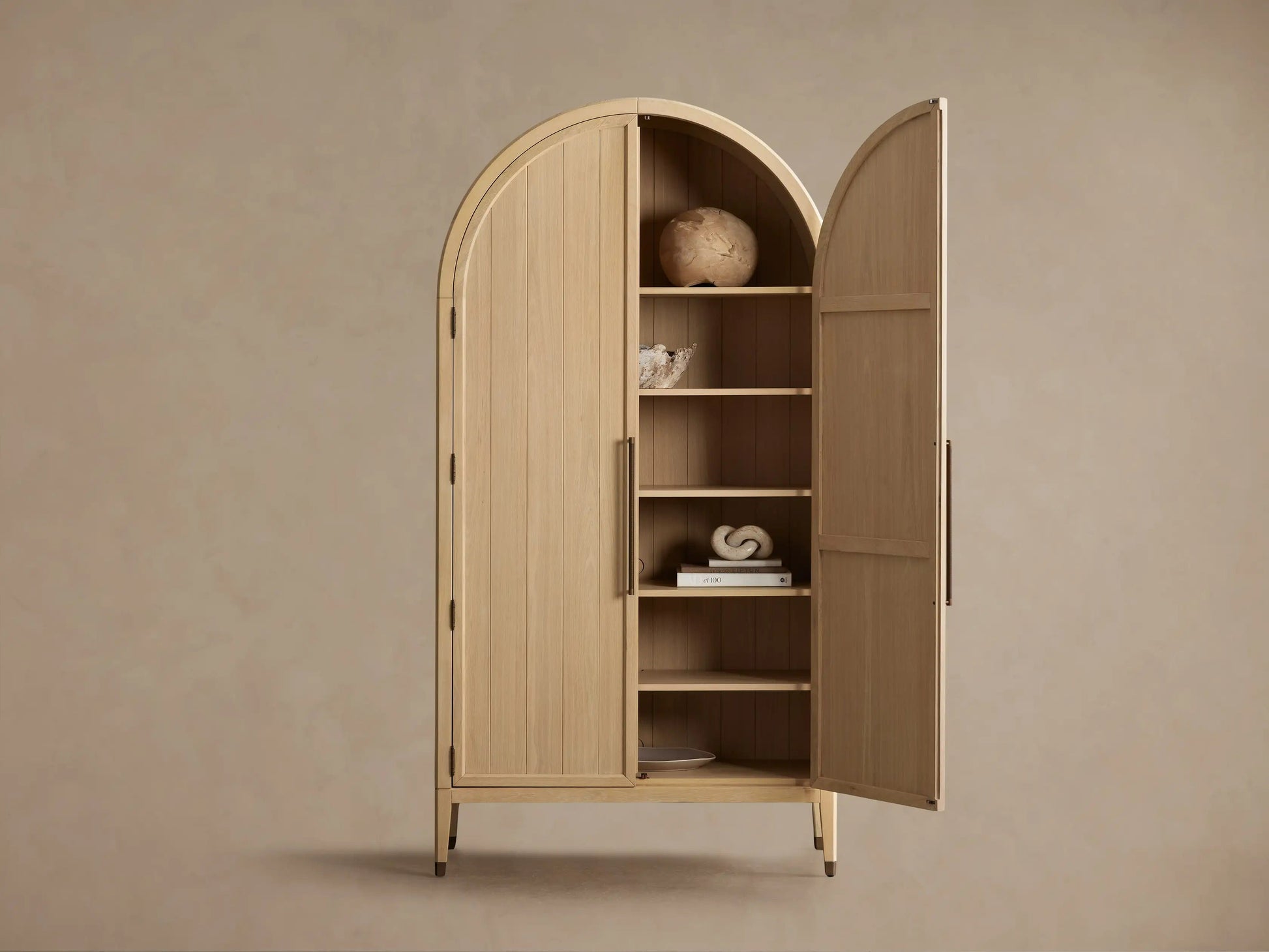 Hattie Accent Cabinet in Oak 36"W 46"W - King Lamps