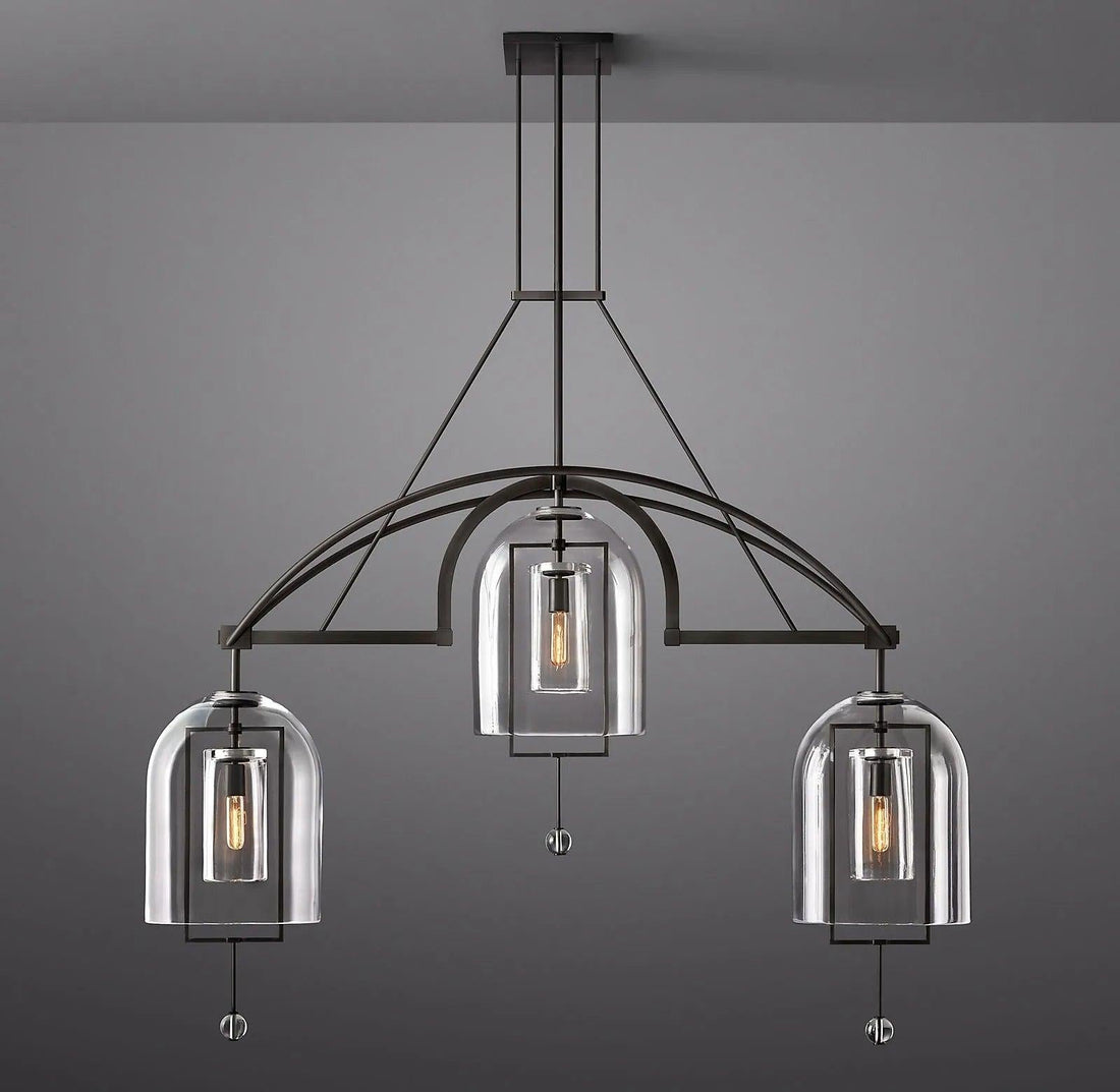 Fulcrum Round Chandelier 61"  3-Lights - King Lamps