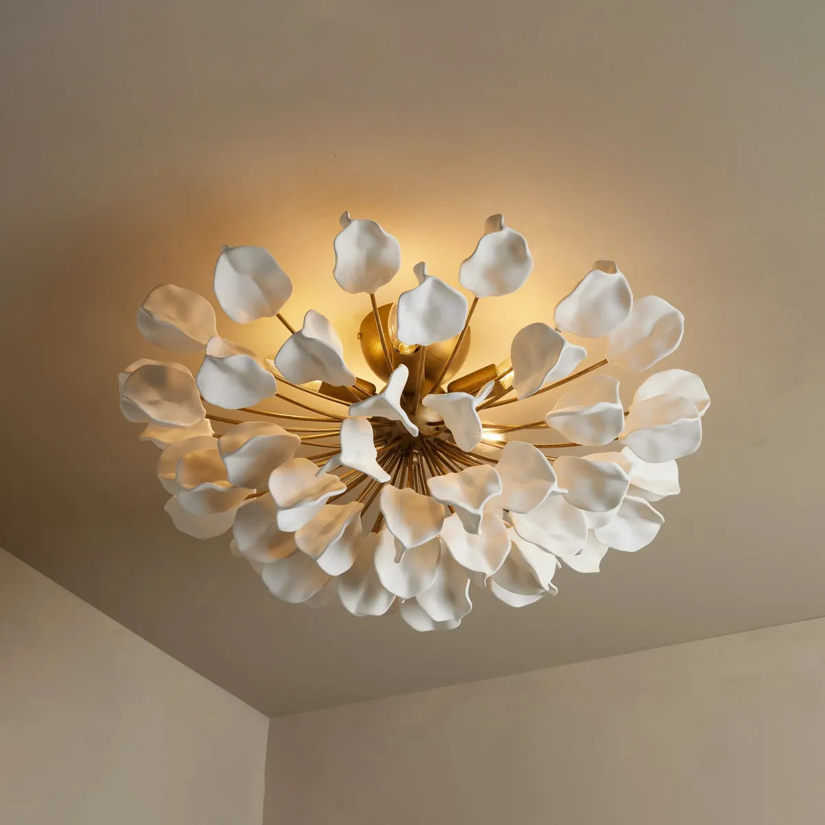 Lunaria Flush Mount Brass