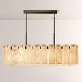 Camette Alabaster Rectangular Chandelier 60