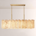Camette Alabaster Rectangular Chandelier 60