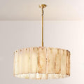 Camette Alabaster Round Chandelier 36