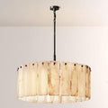 Camette Alabaster Round Chandelier 36