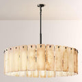 Camette Alabaster Round Chandelier 48
