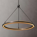 Peralta Black Round Chandelier 36