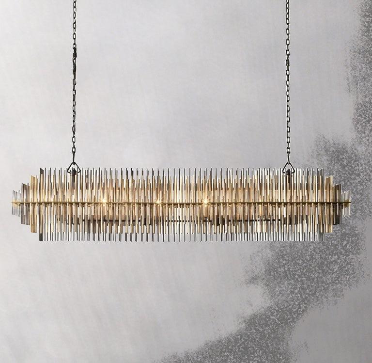 Emily Rectangular Chandelier 54" - King Lamps