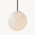 Hand-Carved Alabaster Globe Pendant - King Lamps