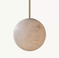 Hand-Carved Alabaster Globe Pendant - King Lamps