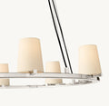 PAUILLAC FABRIC SHADE ROUND CHANDELIER 60