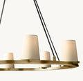PAUILLAC FABRIC SHADE ROUND CHANDELIER 60