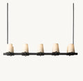 PAUILLAC FABRIC SHADE LINEAR CHANDELIER 60