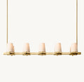 PAUILLAC FABRIC SHADE LINEAR CHANDELIER 60