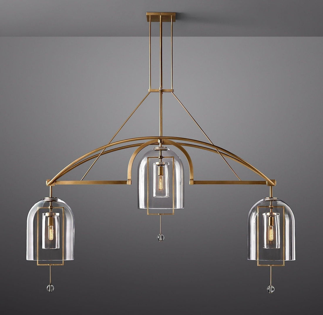 Fulcrum Linear Chandelier 73" 3-Lights - King Lamps