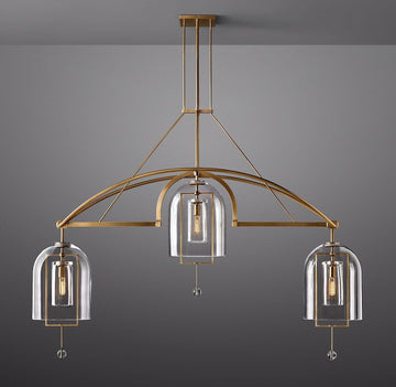 Fulcrum Linear Chandelier 73" 3-Lights - King Lamps