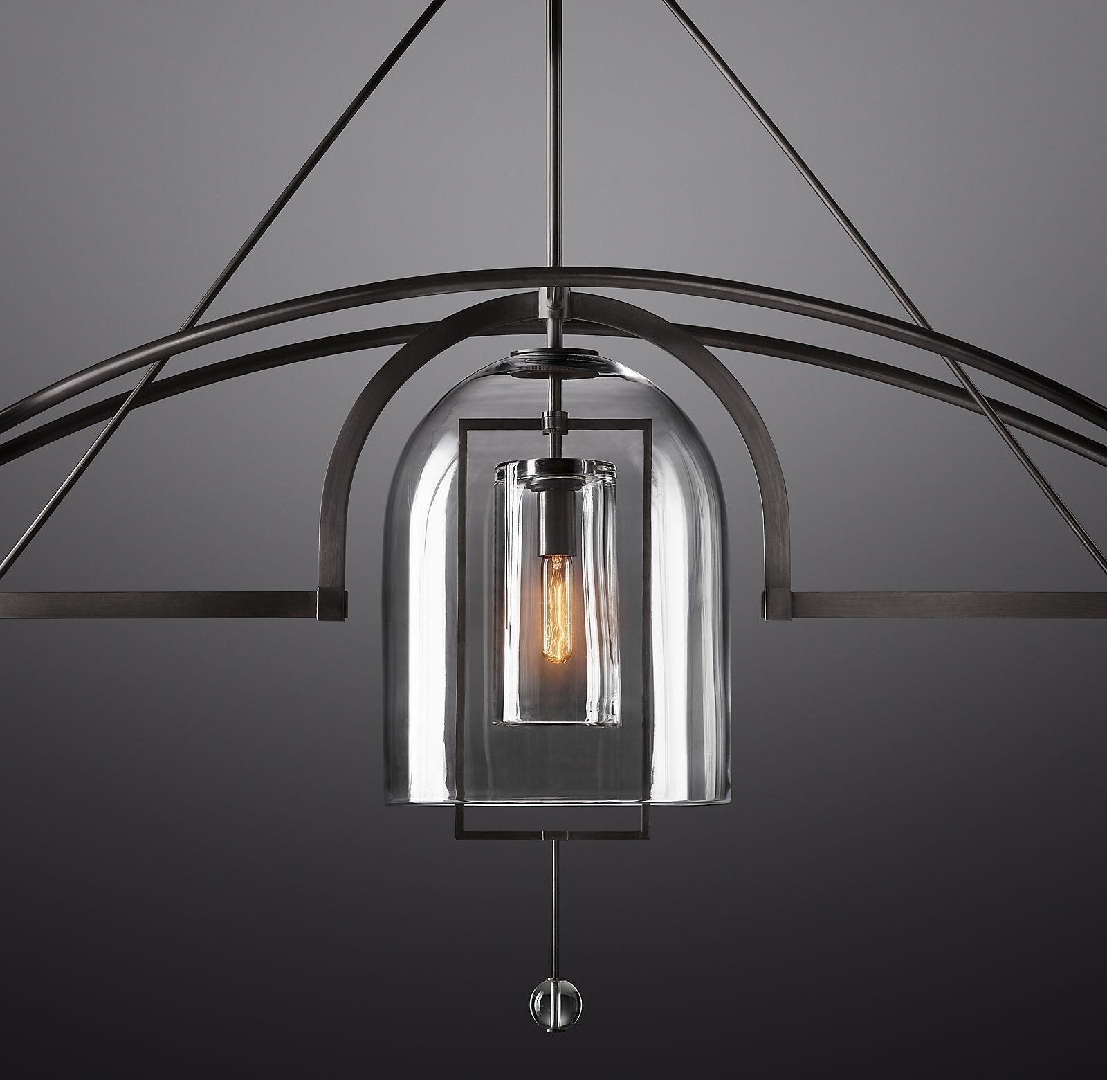 Fulcrum Linear Chandelier 73" 3-Lights - King Lamps