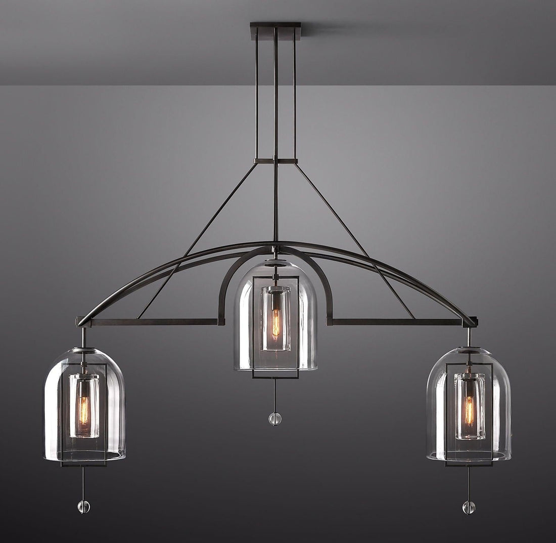Fulcrum Linear Chandelier 73" 3-Lights - King Lamps