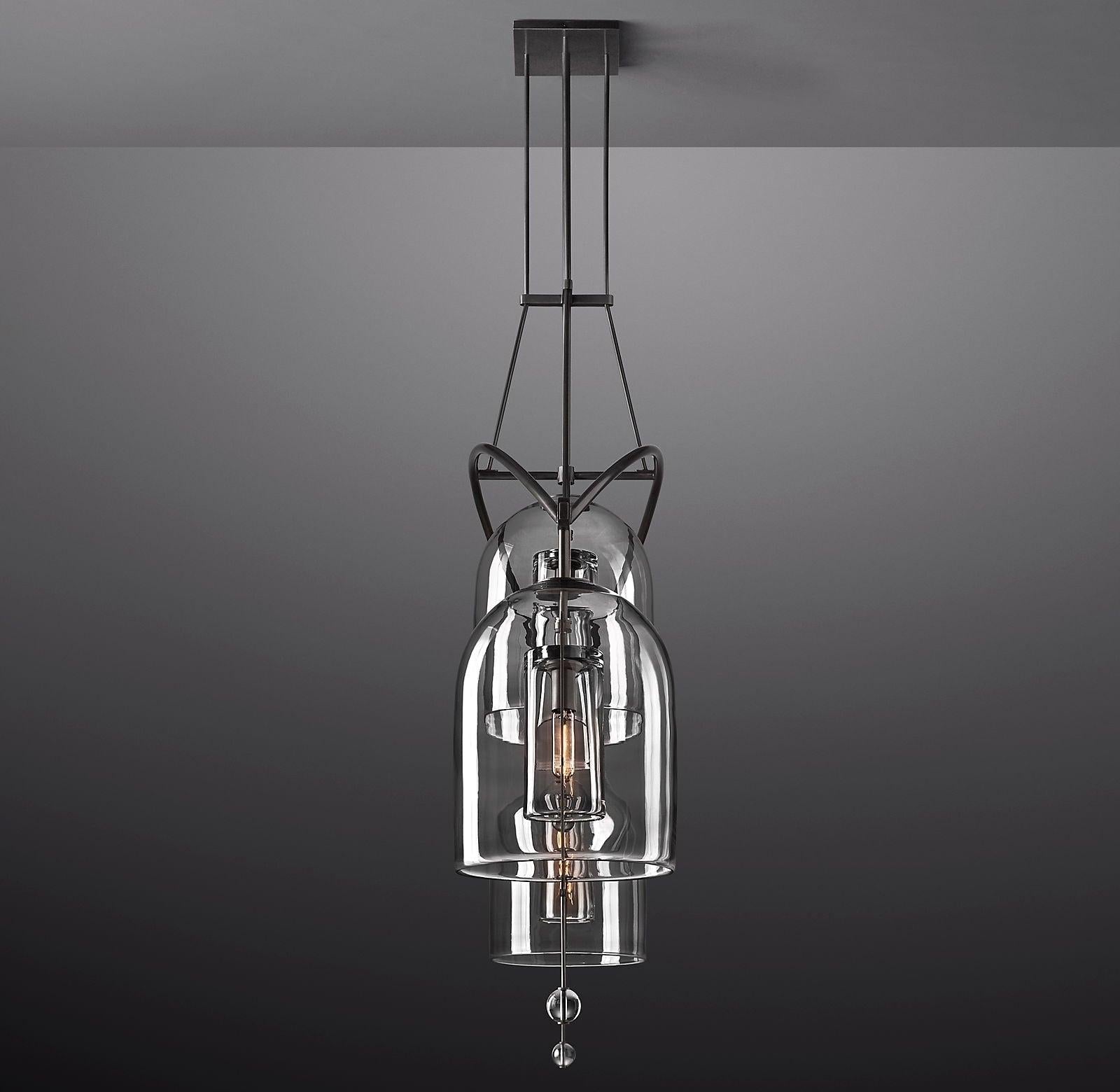 Fulcrum Linear Chandelier 73" 3-Lights - King Lamps