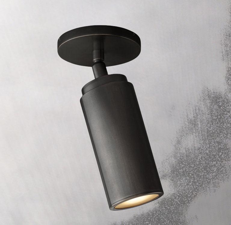 Champeaux Brass Pivoting Flushmount 4½”D - King Lamps