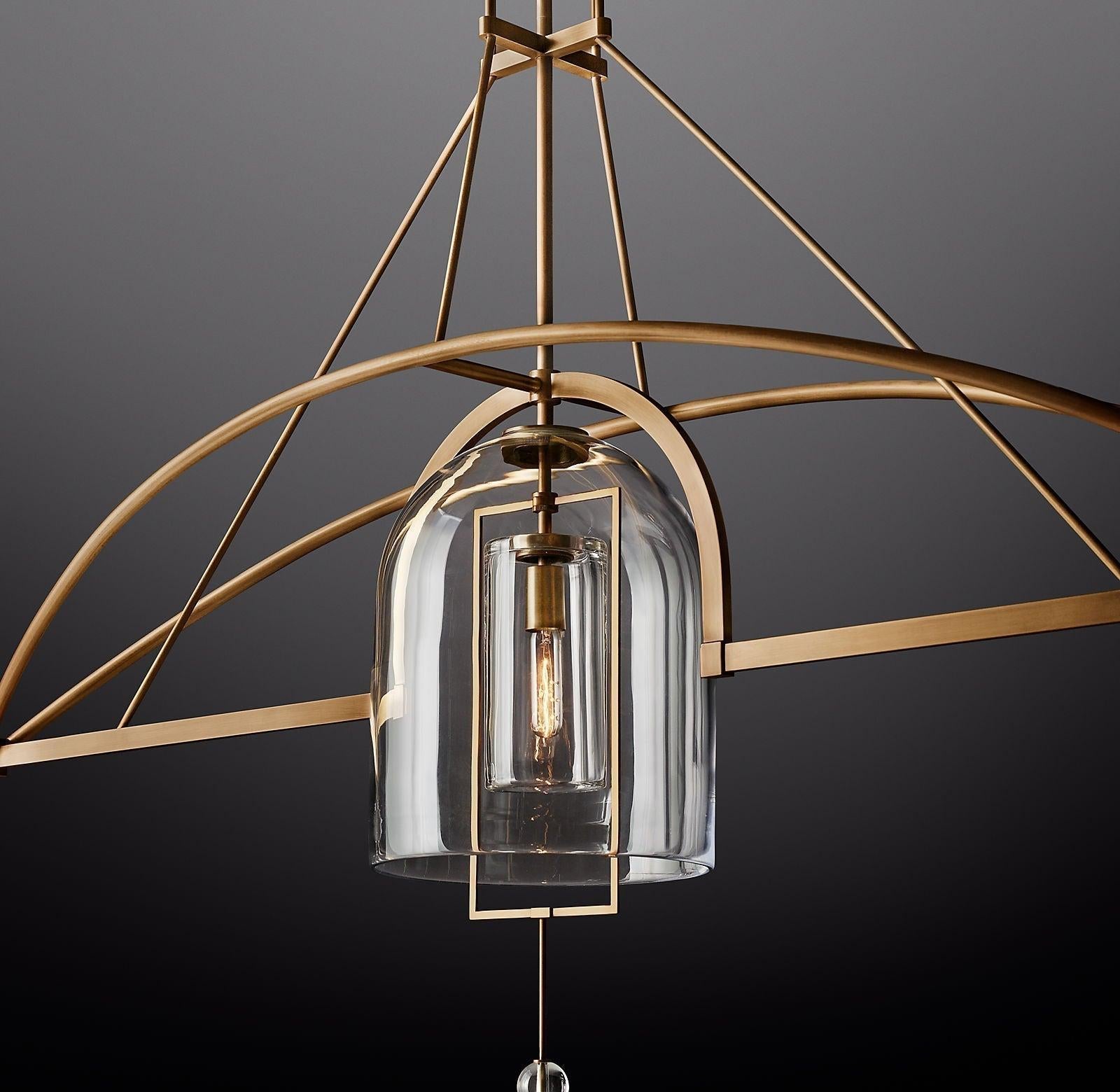 Fulcrum Linear Chandelier 73" 3-Lights - King Lamps