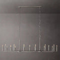 Thadeus Forged Brass Linear Chandelier 96