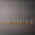 Thadeus Forged Brass Linear Chandelier 96